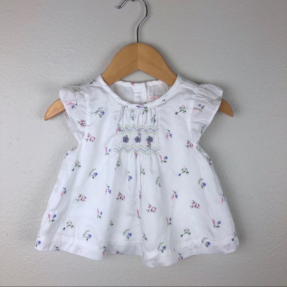 Janie and Jack Baby Girl Flutter Sleeve Top